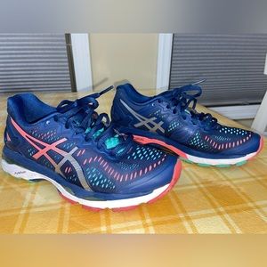 ASICS Kayano 23 T696N 5893 Poseidon/Silver/Cockatoo